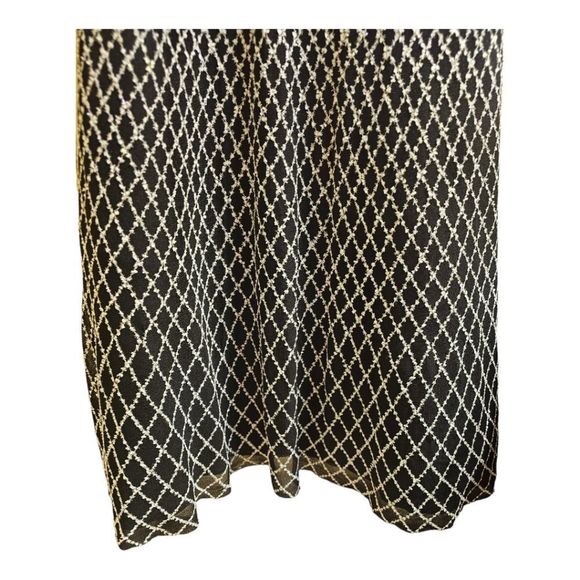 ST JOHN Novelty Diamond Knit Bateau-Neck Cap-Sleeve Gown - Size 12 - Picture 8 of 10